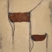 Acryl-Mischtechnik auf Leinwand 50X50X4,5cm